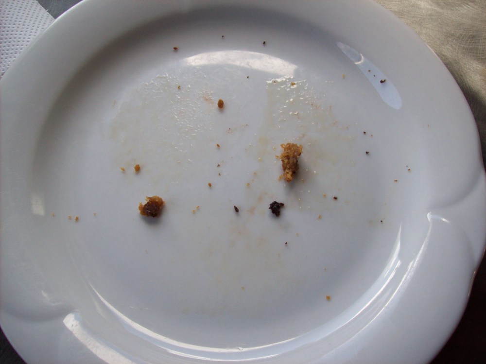 Brookies empty plate
